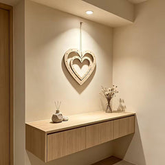 heart shaped wooden frame for floral wreath making