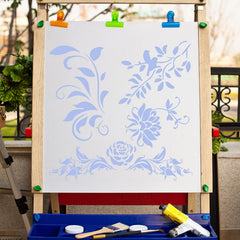 stencil for wall and fabric painting