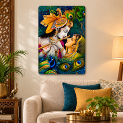 Radha Krishna decor for Janmashtami