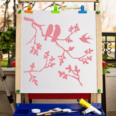 12x12 inch nature craft stencil