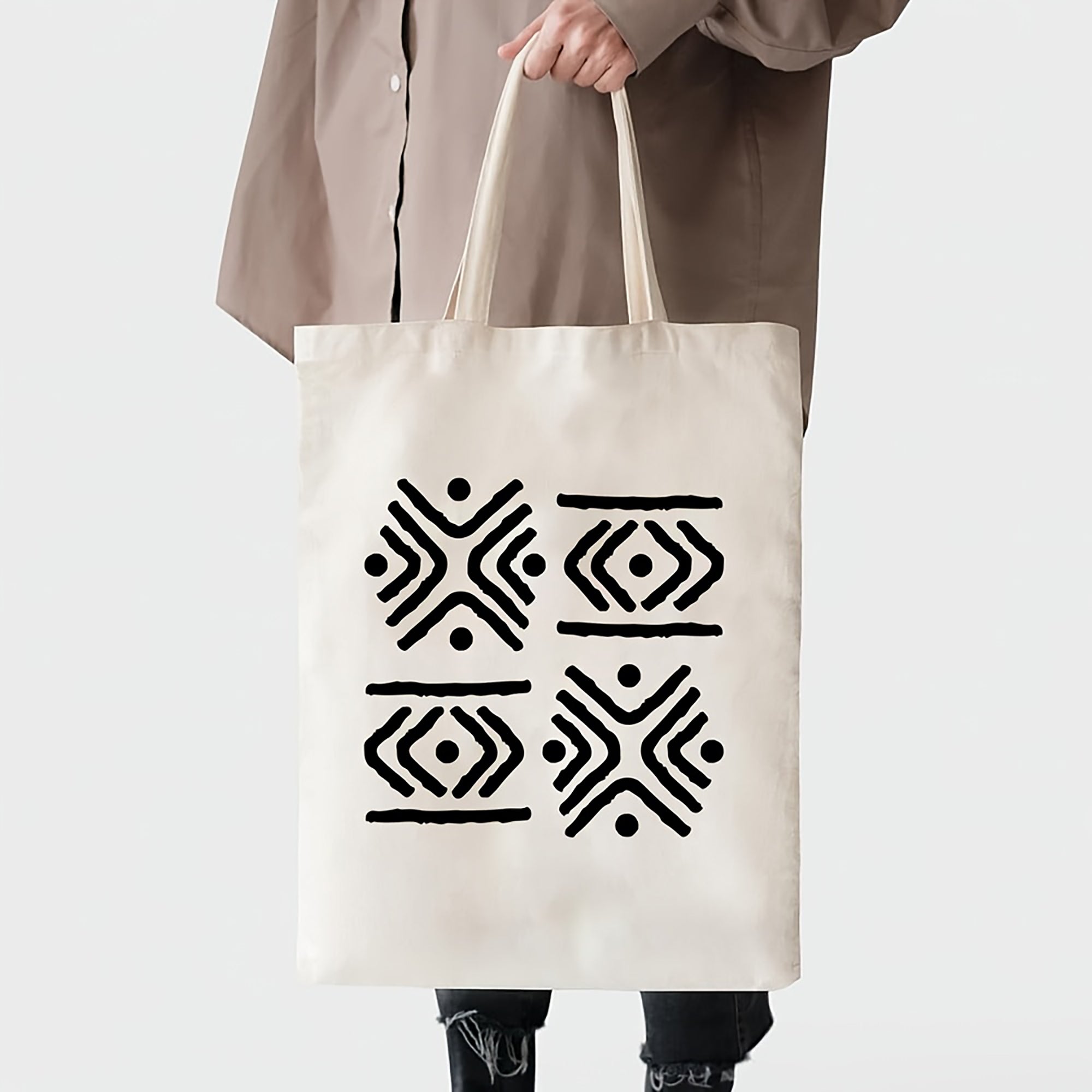 reusable tribal stencil for furniture decoration