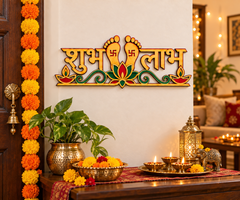 shubh labh wooden craft for painting