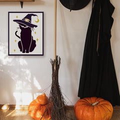 spray paint black cat stencil