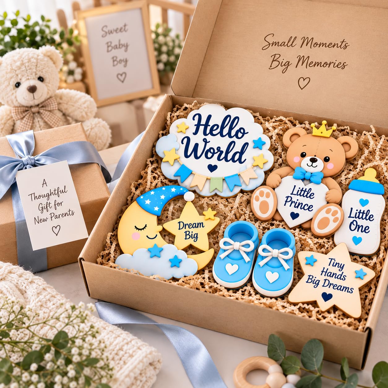 Newborn photo shoot accessories for baby memories