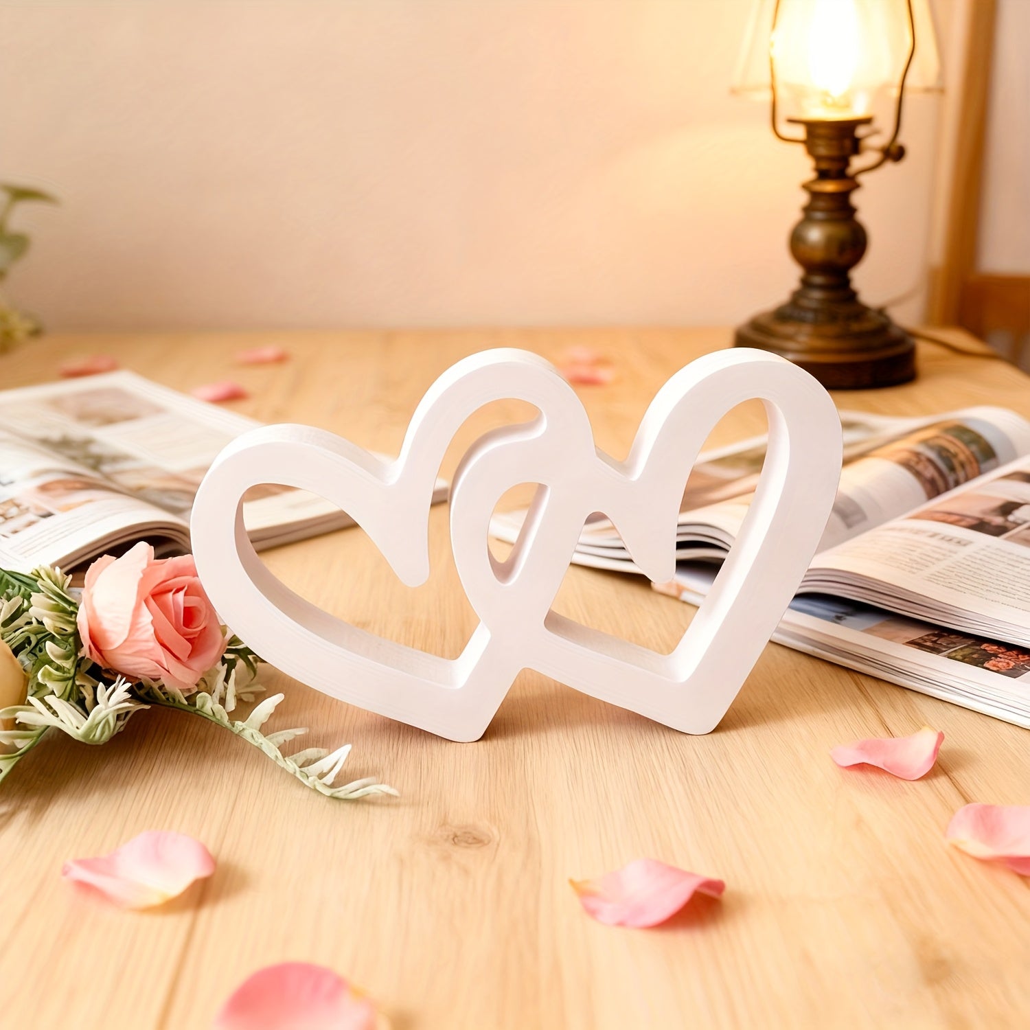 valentine heart tabletop decor