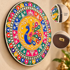 Rajasthani peacock wall decor