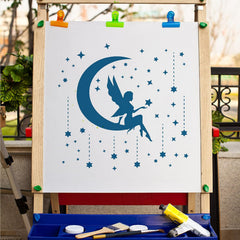 symbolic moon diy stencil