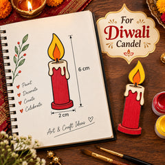 wooden candle shapes for art and craft decoration
