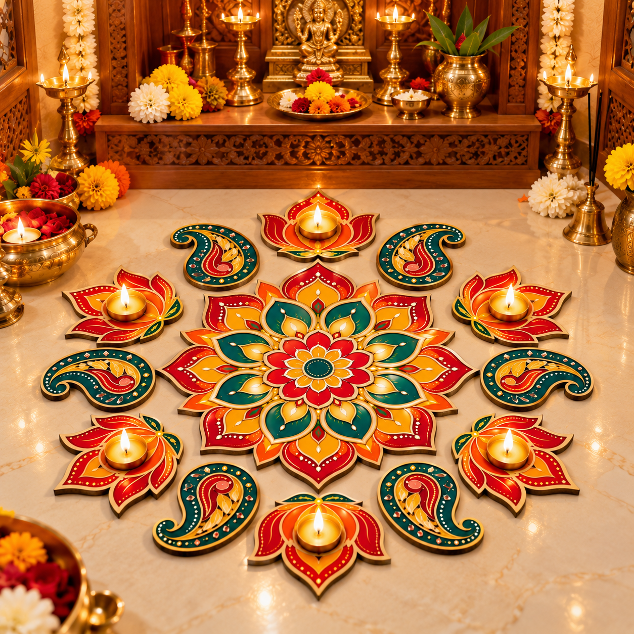 MDF rangoli designs for home entrance