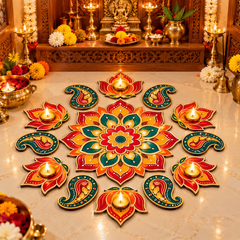 MDF rangoli designs for home entrance