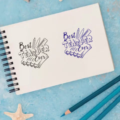 reusable stencil template for teacher gift crafts