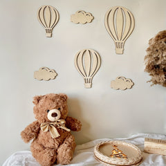 nursery wall decor hot air balloon theme