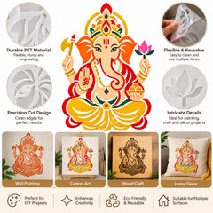 ganesha painting template for diy projects