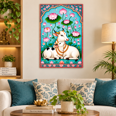 cow calf MDF wall hanging decor