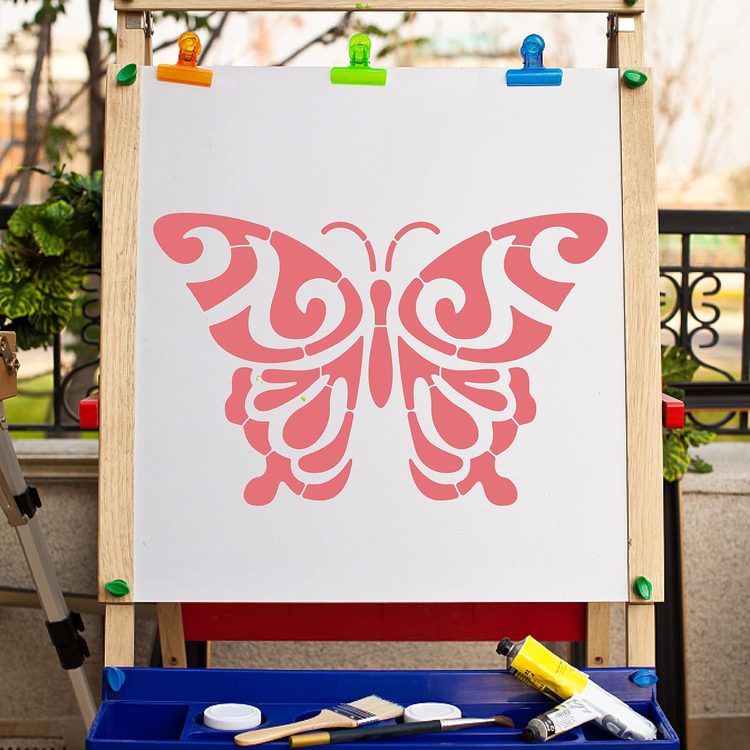 stencil for wall and fabric painting
