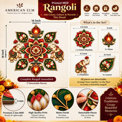 MDF rangoli pieces for Diwali decoration