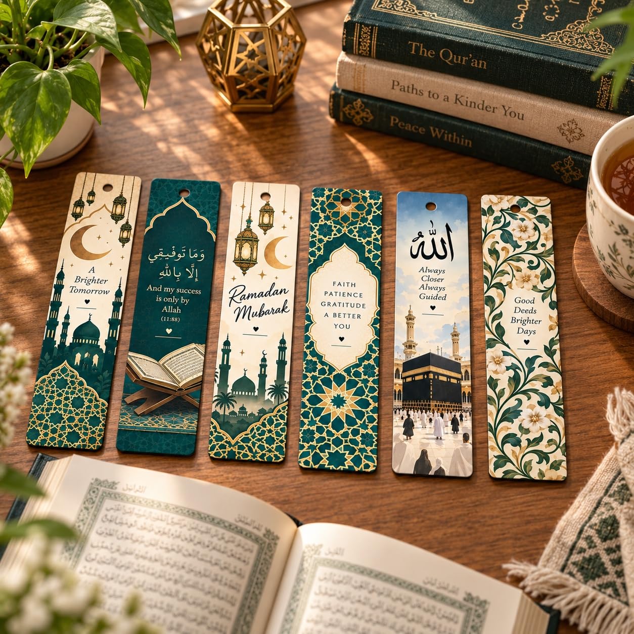 Mosque design bookmarks for Quran reading