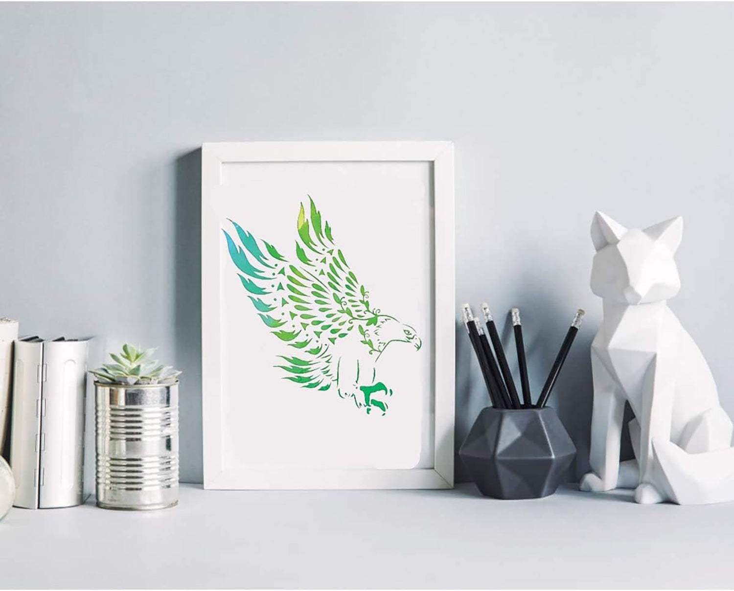 wildlife stencil art