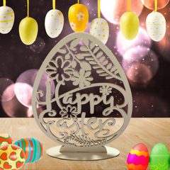easter egg bunny table decoration ready to display