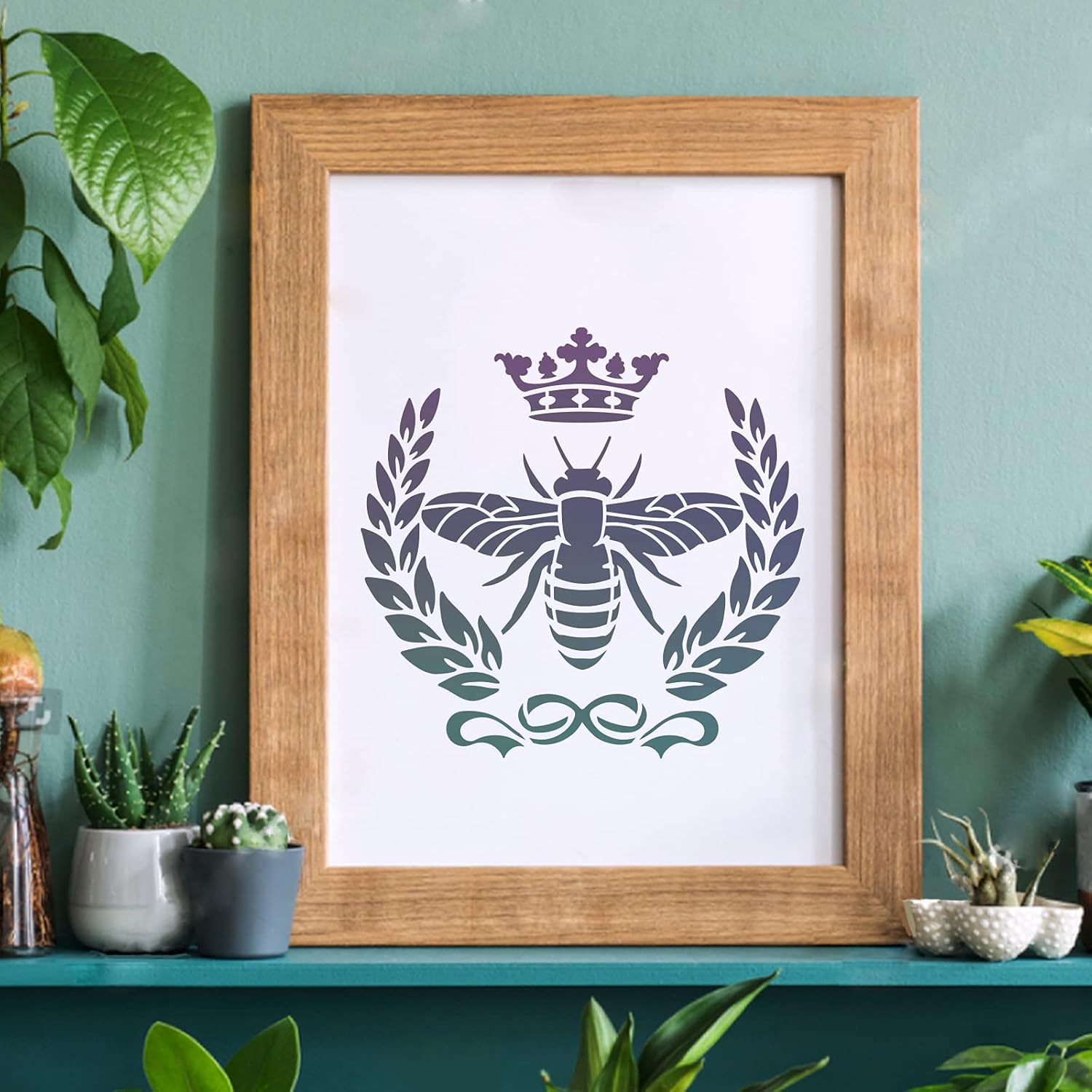 crown stencil for diy