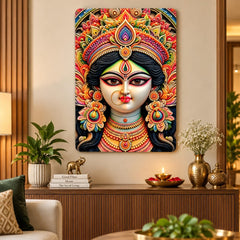 Maa Durga face wall hanging for pooja room