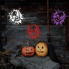 skull stencil for wood painting diy