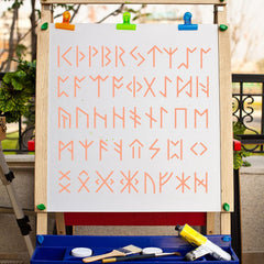 12x12 inch symbol craft stencil
