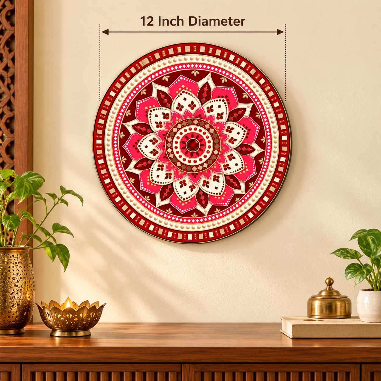 Traditional Mandala Wall Hanging for Pooja Ghar