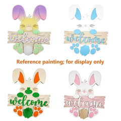 wooden bunny cutout for diy