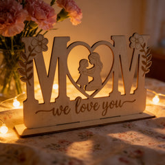 wooden mom gift decor