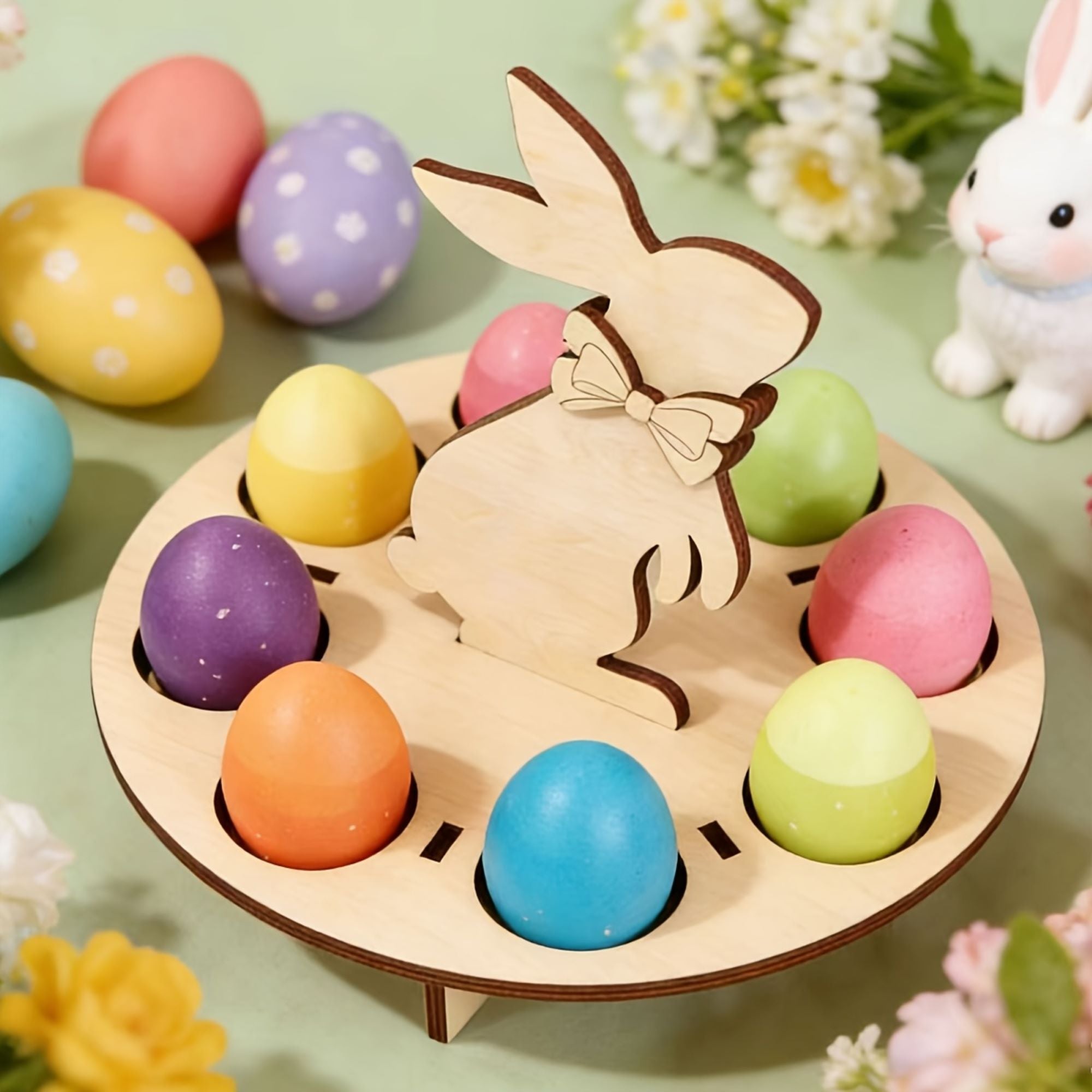 Easter festive tabletop egg stand