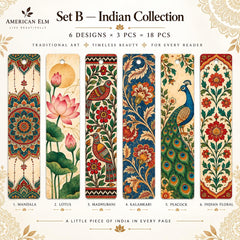 Kalamkari design bookmarks for books