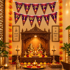 wall bunting for Diwali party decor