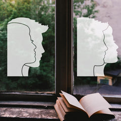 spray paint face silhouette stencil