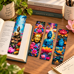 Buddha floral bookmarks for gifting