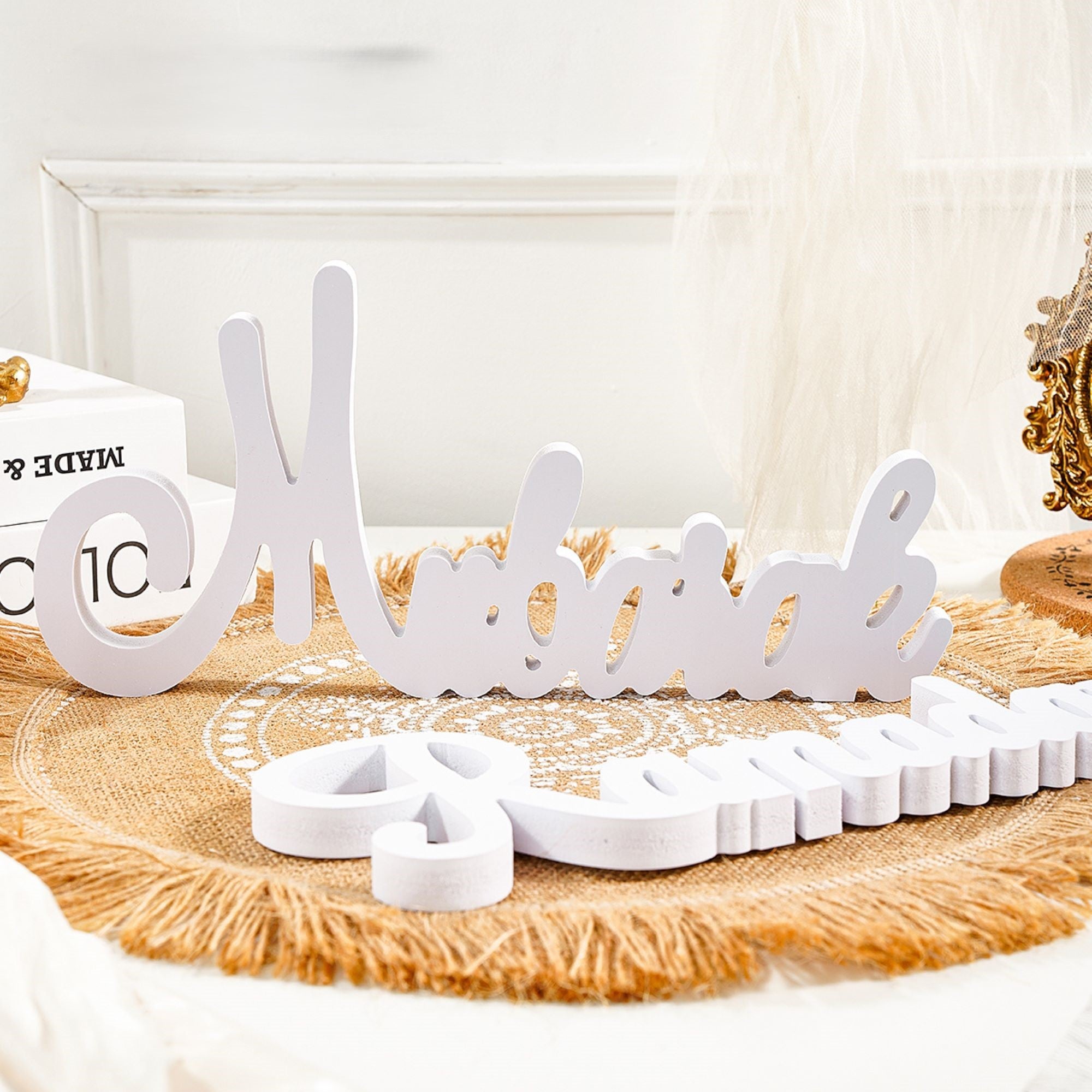 white pvc ramadan decor