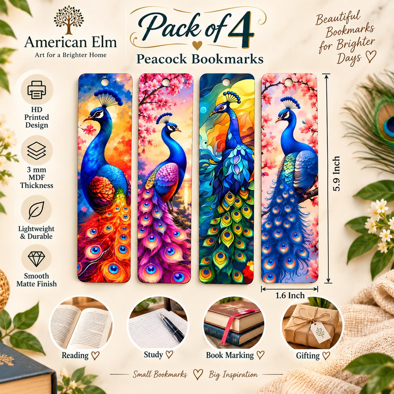 wooden bookmarks for gifting