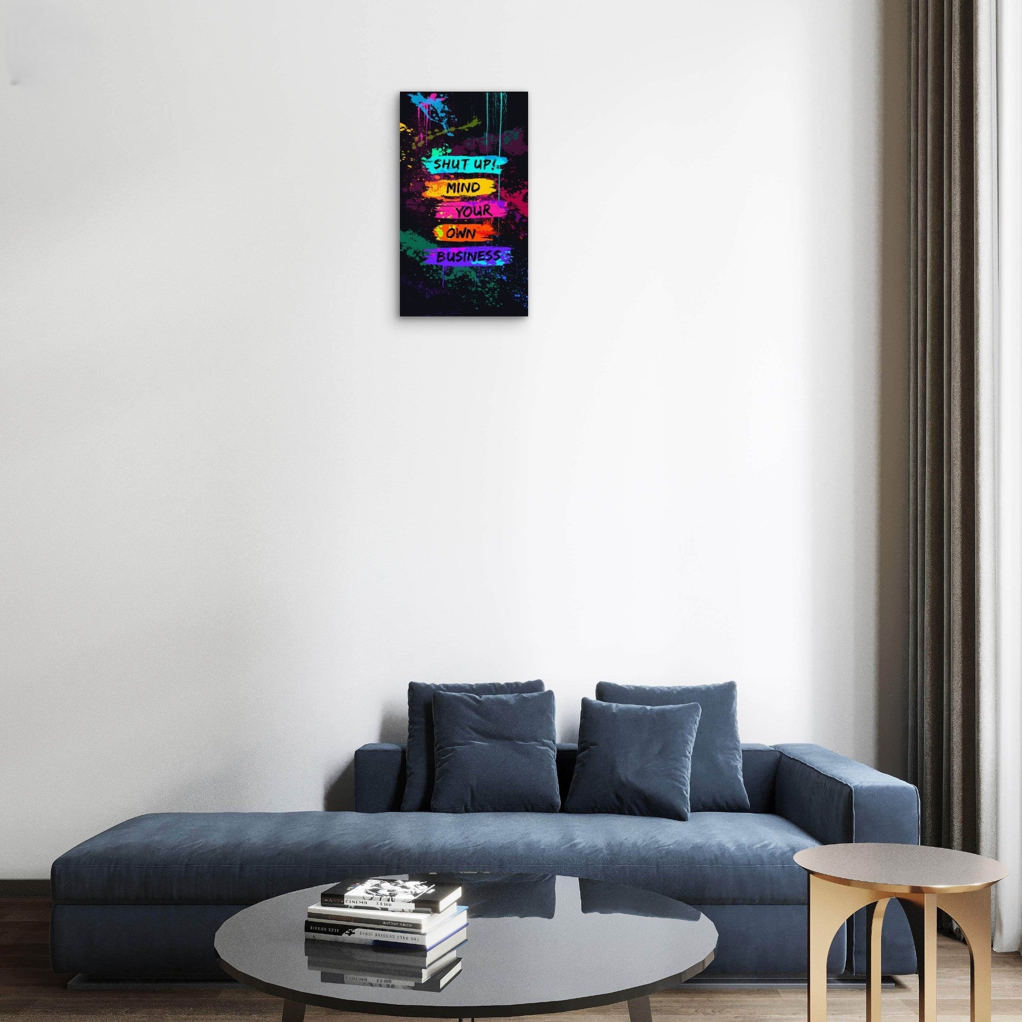 modern graffiti quote wall decor for room and workspace