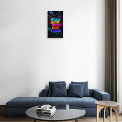 modern graffiti quote wall decor for room and workspace