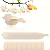 diy wooden bird hanging decoration
