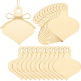 wooden heart christmas ornaments