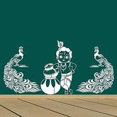 krishna wall stencil for painting