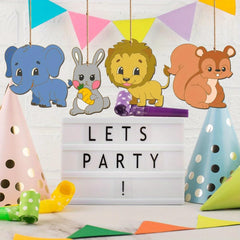 diy jungle animal decorations