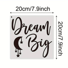 motivational phrase stencil kit for home decor painting