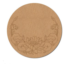mdf round board for festive decor