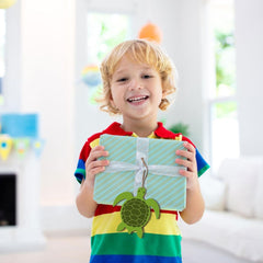 wooden turtle shape tags for gifts and handmade projects