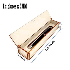 American Elm Wooden Pen Holder Stylish Desk Organizer Eco-Friendly MDF Storage Box for Office, Students & Corporate Gifts