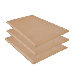 Whittlewud 3 Pack MDF Boards for Lippan Art Carved Edge Craft Sheets Painting & DIY Projects (Beige)