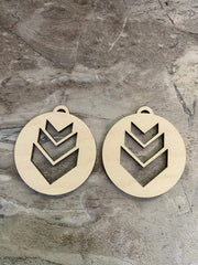 Cliths 8 Pcs Wooden Earring Blanks Unfinished MDF Pendants for DIY Jewelry Making No Hooks Included, Women's Crafts