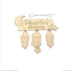 Cliths Ramadan Kareem Craft Kit for KidS DIY Paintable Islamic Lanterns Eid Gifts Children's Activity Wooden Ornaments